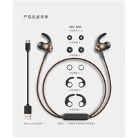 Bluetooth Headphone Sport Wireless Running Male &amp;amp; Female Binaural Hanging Ear To Ear Neck Hanging Neck Magnetic