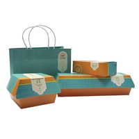 Bespoke Food Grade Cardboard Sandwich Bureger Container Box for Restaurant &amp;amp; Stall