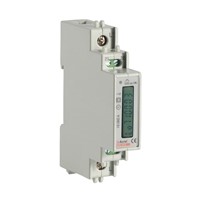 LCD Display DIN Rail Mounted Single Phase Energy Meter with RS485