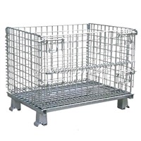 Heavy Duty Foldable Wire Mesh Container with 1500kg Loading Capacity
