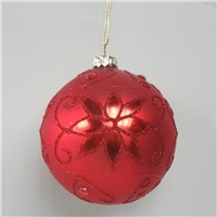 Diameter=8cm Christmas Glass Ball Home Decoration Hanging Globe Friend Gift Hand Painting Christmas Pendant