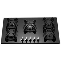SHINOR HFR915TGB Built In Tempered Glass Gas Hob