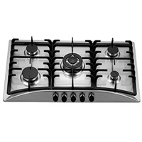 SHINOR HFB905TS. 1 Built In Stainless Steel Gas Hob