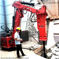 China YZH Brand Pedestal Rock Breaker Boom System