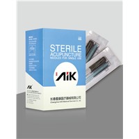 AIK Sterile Acupuncture Needles for Single Use Blister Paper Packaging--10 Pcs/1tube