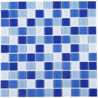 4mm Cheap Price Multi Colors Blue Swimming Pool Glass Mosaic