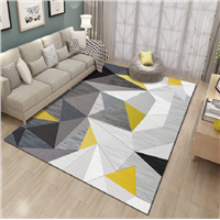 China Supplier Bedroom Household Printing Modern Geometric Sofa Tea Table Living Room Carpet Rug