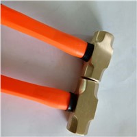 Hebei SIKAI Non-Sparking Hammer Sledge Fiber Handle 1000g =2lb Aluminum Bronze