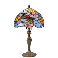 Tiffany Lamp - 12" Diameter Table Lamp w/Metal Base(NG121294-311CB)