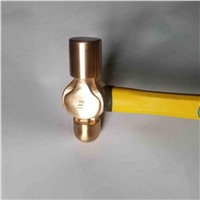 Copper Hammer Ball Pein Fiberglass Handle 1kg Non-Sparking Tools