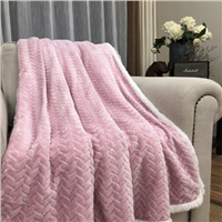 Pink 120x150cm Velvety Foldable Warm Wheatear Living Room Sofa Custom Flannel Fleece Blanket Super Soft