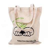 Printed Shopping Bag, Natural Cotton Shopping Bags