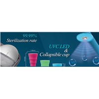 LED UVC Sterilization Cup, 99.99% Disinfection Rate, IP65 Grade, USB Charging, Portable Design, 360D Coverage for Sterilize t