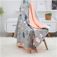 Wholesale High Quality Stock 158*110 Washable Soft Comfortable Throws Baby Blanket Minky Dot