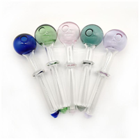 Colorful Pyrex Glass Oil Burner Pipe Glass Tube Pipes for Smoking