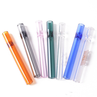 Smoking Accessories Colorful Glass Pipe Smoking Tube Cigarette Pipe for Tobacco Herb