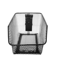 Utility Steel Mesh Metal Basket on Trackwall for Accessory Storage