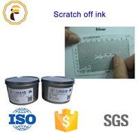High Quality Screen Printing Scratch off Ink Silver/Black Color