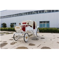 English Style Victoria Beautiful Horse Drawn Carriage Decorated Wedding