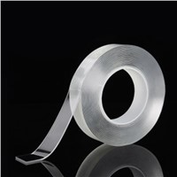 Washable Adhesive Transparent Reusable Double Sided Sticky Nano Tape Magic