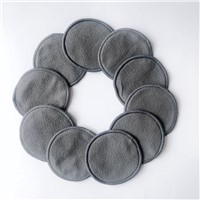 100% Biodegradable Bamboo Charcoal Makeup Remover Pads Personal Care Customized Logo Reusable Washable Facial Cleaning