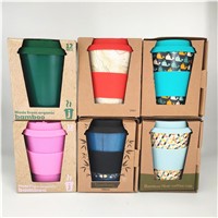 Eco Friendly 100% Biodegradable Bamboo Fiber Coffee Cup Custom Logo