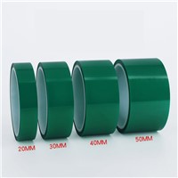 Heat-Resistant Green Tape Transparent Adhesive Silicone PET Tape Industrial Pet Tape