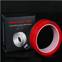 Nano Double Sided Sticky Suction Washable Adhesive Magic Tape Hook Loop Fastener