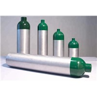 High Pressure 4L 6L 8L Medical Aluminum Oxygen Cylinder