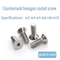 Spot Din7991 Nickel Plated 10.9 Countersunk Head Hexagon Screw Flat Head Hexagon Bolt M1. 6-M8