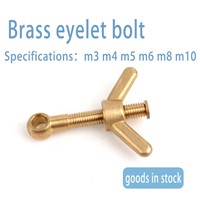 Factory Direct Knuckle Brass Sheep Eye Bolt Fish Eye Bolt Can Be Equipped with Angle Nut Butterfly Nut