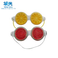 Custom Fruit Design Gel Eye Mask Hot Cold Cooling Gel for Puffy Eye