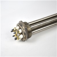 Industry Electric Heating Elements 220V 3Kw Immersion Rod Tube Water Steam Heaters with Flange