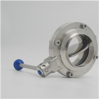 Stainless Steel SS304 Sanitary Tc Butterfly Valve with Pulling Handle