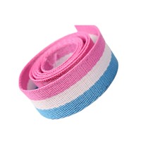 Tricolor Polyester Cotton Ribbon Garment Accessories Bag Ribbon Factory Direct Sales Can Be Customized