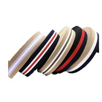 Factory Direct Sale 3.8cm Striped Terylene Cotton Ribbon Garment Accessories Ribbon Backpack Belt