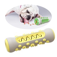 Teeth Grinding & Cleaning Rubber Dog Toothbrush, Toy Molar Stick, Bite Resistant TPR Toy