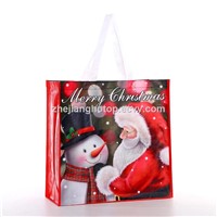 Custom Printed Eco Friendly Christmas Gift Laminated Promotional Non Woven Tote Fashion Shopping Bag