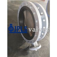 Gear Operated Ductile Iron U-Type Flanged Marine Butterfly Valve