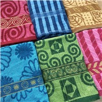Cheap 10s Cotton Jacquard Solid Color Bath Towel Wholesale 70*140cm 390g Africa