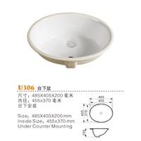 China under Counter Basin Suppliers, Ceramic Wash Basin Manufactuers U306
