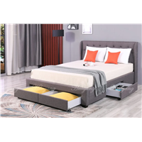 Classic Platform Bed with Drawers