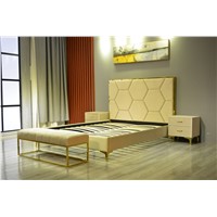 Modern Luxury Velvet Upholstered Bed
