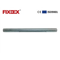 Blue White Zinc Plated Carbon Steel Threaded Rod