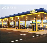 Easy Installation Steel Space Frame Petrol Station Canopy
