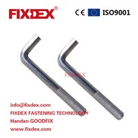 Carbon Steel FIXDEX M8 M16 M20 M25 M36 L/J Type Anchor Bolt