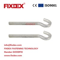 Zinc Plated J Bolt/Hook with Nut Carbon Steel J Shaped Bolts Factory