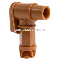3/4&amp;quot; BSP Thread Polyethylene Barrel Faucet Gold Drum Tap Plastic Spigot