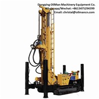 Borehole Crawler Pneumatic DTH Deep Water Well Drilling Rig Machine with Air Compressor