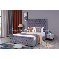 High Headboard Upholstered Bed